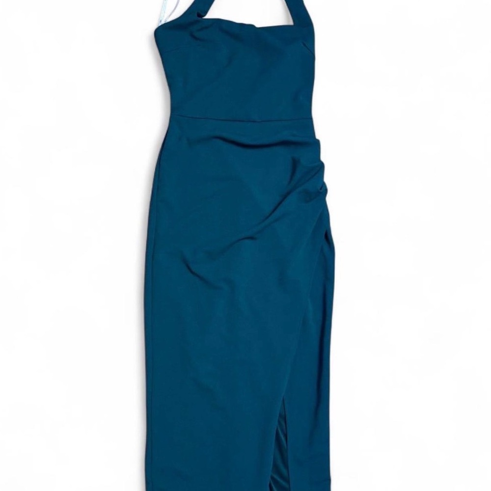 Lulu's Strapless Teal Dress